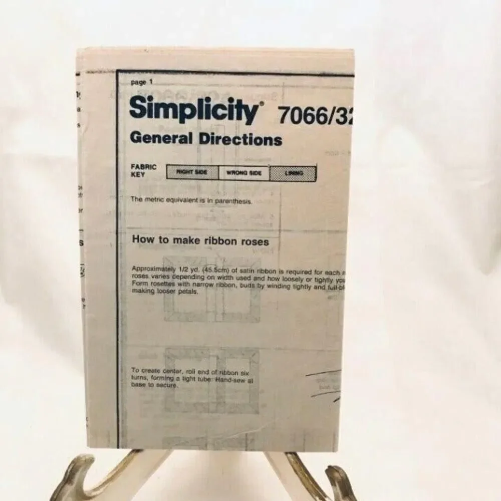 Simplicity 7066 diary supplies